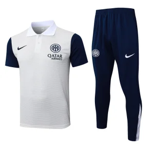 Inter Milan Polo Tracksuit White/Navy